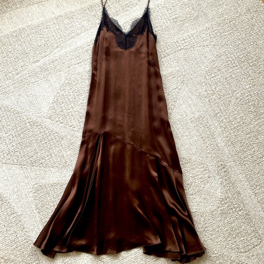 Chocolate Brown Slip Dress